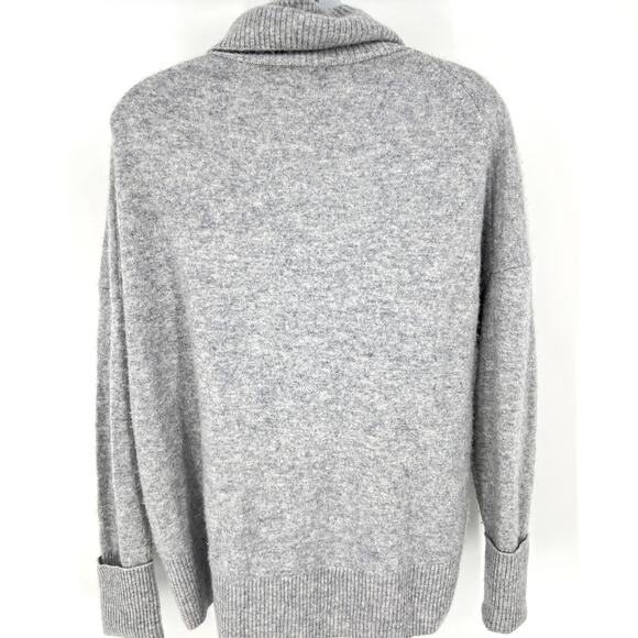Banana Republic Womens 100% Cashmere Gray Cowl Neck Sweater Size XS - Picture 2 of 7